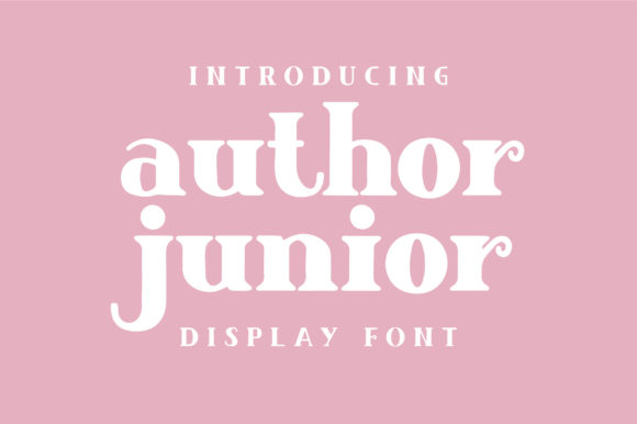 Author Junior: A Modern Display Font for Impactful Digital Marketing