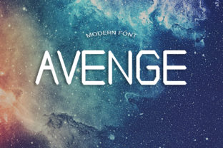 Avenge: A Bold Display Font for Crafters and Makers