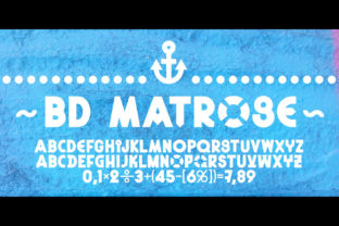 BD Matrose: A Bold Display Font for Web Designers and Digital Creators