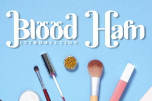 Blood Ham Font: Elevating My Handmade Product Designs with Bold Style