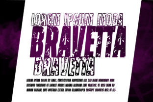 Bravetta: A Bold Display Font for Crafters and Product Designers