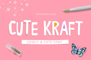 Cute Kraft: A Playful Display Font for Modern Editorial Design
