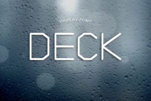 Deck: A Bold Display Font for Crafters and Product Designers