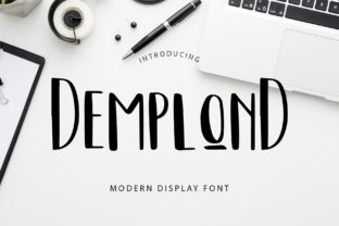 Demplond: A Modern Display Font for Editorial Design and Digital Publishing