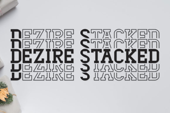 Dezire Stacked: A Bold Display Font for High-Impact Campaign Visuals