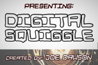 Digital Squiggle: A Retro-Futuristic Display Font for Sci-Fi Editorial Design