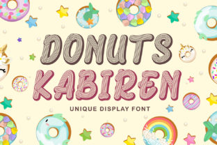 Donuts Kabiren: A Whimsical Display Font That Charms in Branding Projects