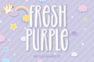 Fresh Purple: A Quirky Display Font for Playful Branding Projects