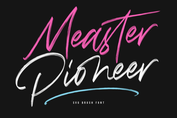 Measter Pioneer: A Brush-Style Display Font for Modern Editorial Design