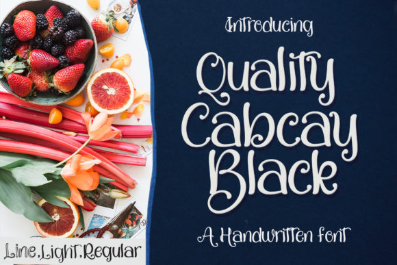 Quality Capcay: A Fresh Handwritten Font for Modern Branding