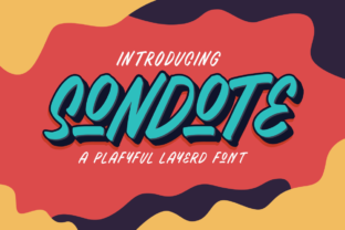 Sondote: A Playful Display Font That Brings Energy to Branding