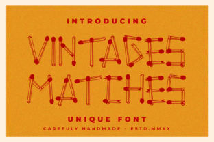 Vintages Matches: A Playful Display Font for Editorial Charm